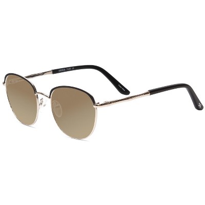 Scott&Zelda SZ7429 Unisex Polarized Sunglasses 4 OPTION in Satin Brown Gold 50mm Amber Brown Polar