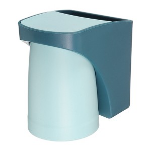 Unique Bargains Durable Plastic Magnetic Two-in-One Design No-Punch Installation Toothbrush Holder - 1 of 4