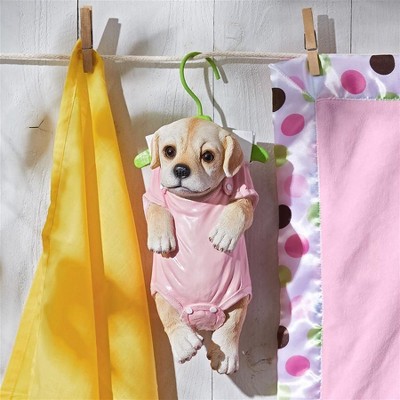 Design Toscano Hanger Hound Labrador Retriever Hanging Puppy Dog Statue