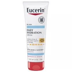 Eucerin Daily Hydration Broad Spectrum SPF 30 Sunscreen Body Cream for Dry Skin - 8oz