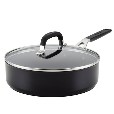 KitchenAid 3qt Hard Anodized Nonstick Saute Pan Black