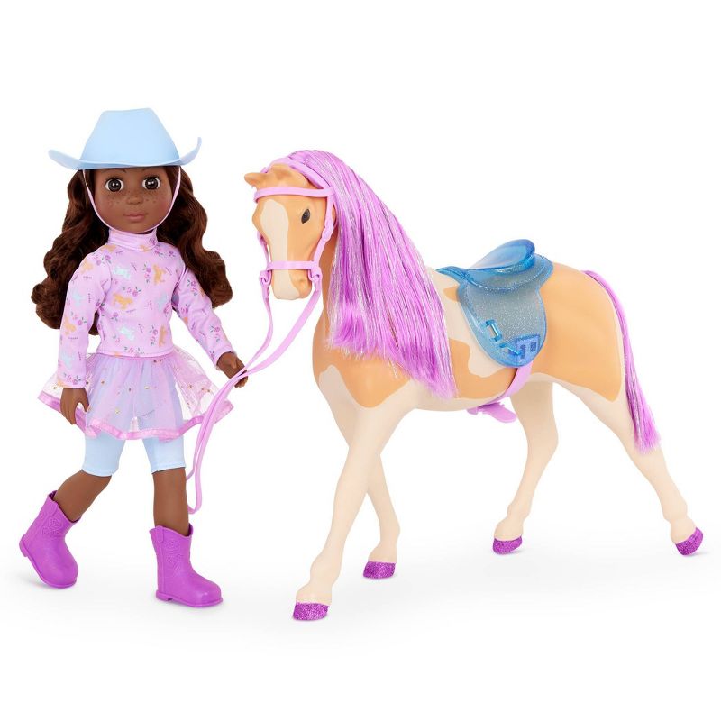 Glitter Girls Clea &#38; Clover 14&#34; Fashion Doll &#38; Toy Horse, 1 of 7