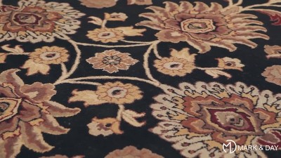 Eckville 2' x 3' Rust Wool Handmade Tufted Area Rug