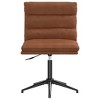 vidaXL Dining Chair Brown Faux leather, plywood, metal Adjustable - 3 of 4