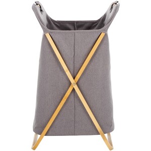 Quinne Laundry Basket - Natural/Grey - Safavieh - 1 of 4