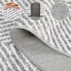 Printed Area Rug, Realistic Braided-Look Textured Rugs, Machine Washable Non-Slip Indoor Carpet for Living Room, Bedroom & Durable Home Decor - 3 of 4