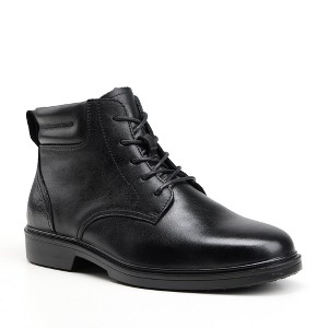 RV4102 Men's 6" Soft Toe Oxford Boots Lace up Black color Business Wedding Party Shoes - 1 of 4