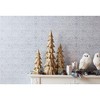 Melrose Rustic Gold Pine Tree (Set of 3) - 2 of 3
