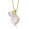 Guili 14K Gold Plated with Mother Of Pearl & Shell Pendant Necklace For Kids - 2 of 2