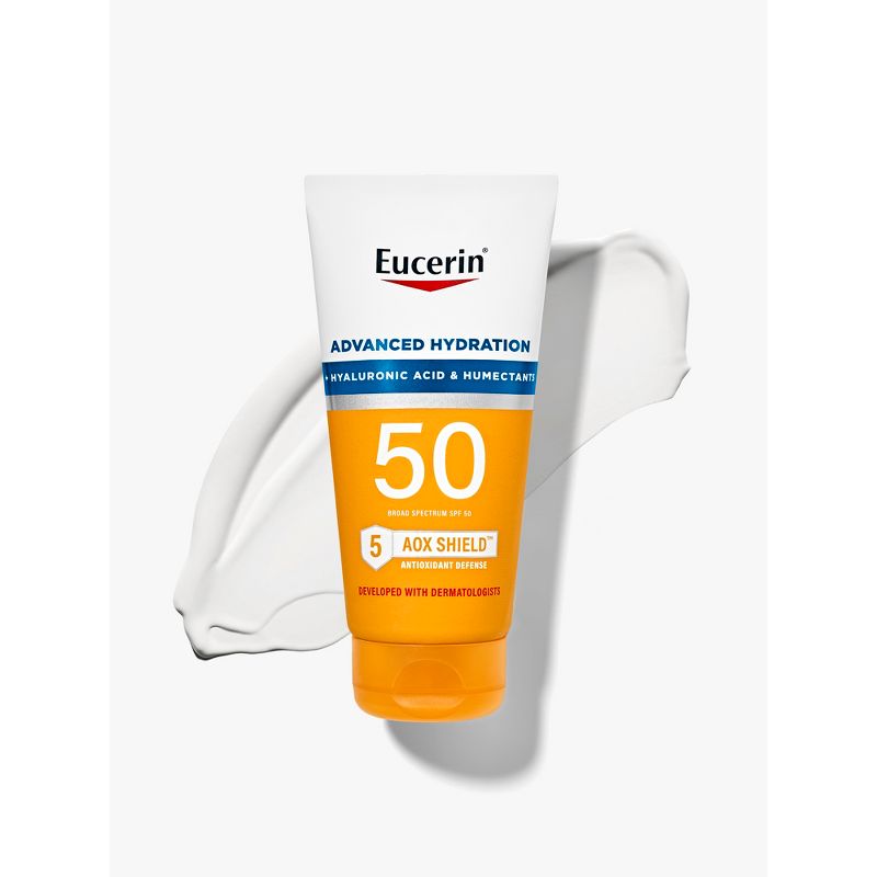Eucerin Advanced Hydration Sunscreen Lotion - SPF 50 - 5 fl oz, 3 of 14