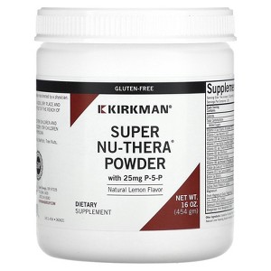 Kirkman Labs Super Nu-Thera Powder with P-5-P, Natural Lemon, 16 oz (454 gm) - 1 of 4