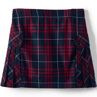 GORGLITTER Women's Boho Plaid Skort - Y2K Colorful Low Rise Side Slit Flowy Tennis Mini Skirt With Shorts