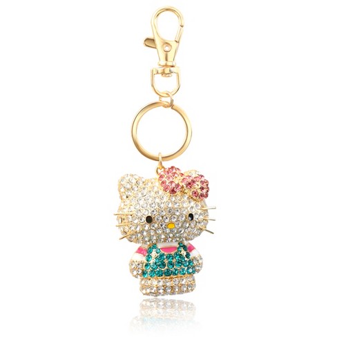 Sanrio Hello Kitty Pave 3D Bling Keychain - Bag Charm, Backpack Accessories, Travel Collectible Gift Keychains - image 1 of 4