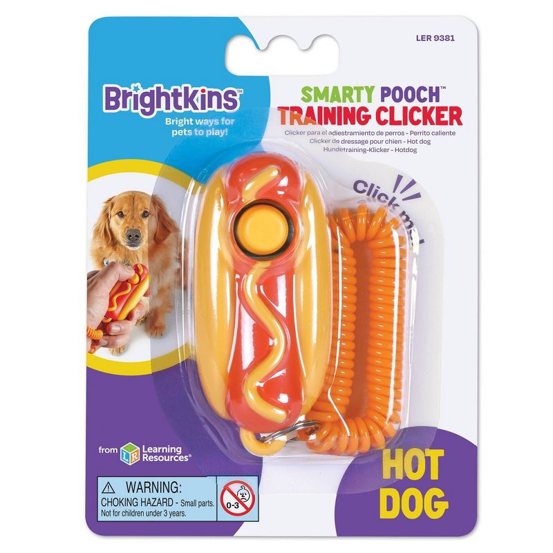 Brightkins Smarty Pooch Hot Dog Training Clicker, 3 of 7