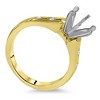 Pompeii3 Diamond Semi Mount Cathedral Engagement Ring 14K Setting - 3 of 4
