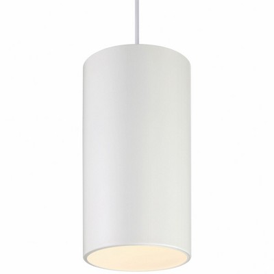 Matte Black Steel Drum LED Indoor/Outdoor Pendant Light