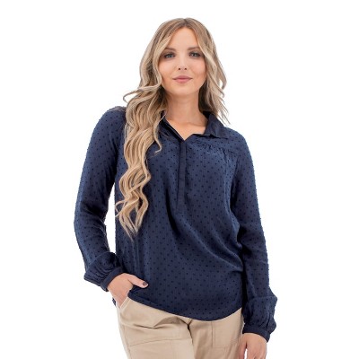 Aventura Clothing Women's Camilla Long Sleeve Collared Neck Blouse