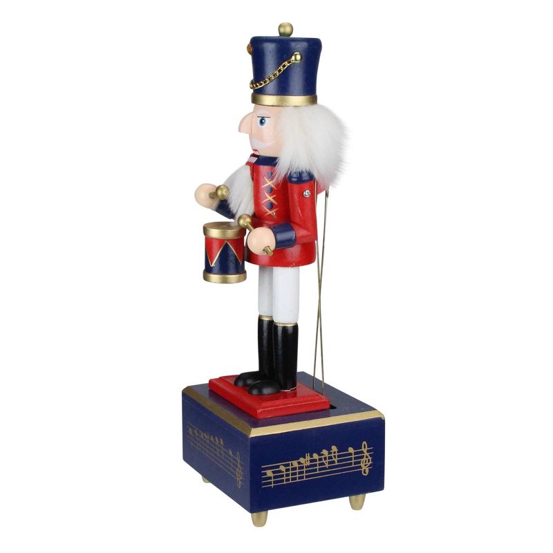 Northlight 12" Red and Navy Nutcracker Drummer Animated and Musical Christmas Figure, 4 of 5