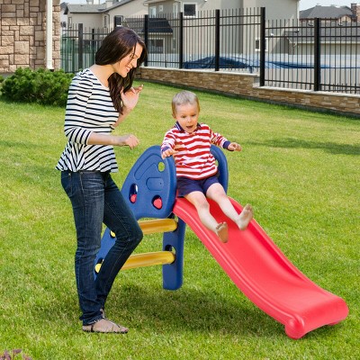 Colorful 2-Step Folding Plastic Children's Slide
