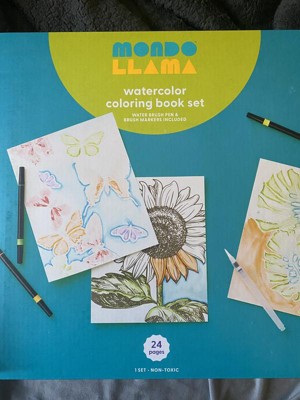 llamas & more coloring kit