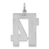 Black Bow Jewelry Sterling Silver, Jersey Collection, Large Number 14 Pendant - 3 of 4