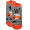 Memoi Women's Let's Get Smashed Low-Cut Non-Skid Socks Med Gray Heather 9-11 - 4 of 4