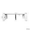 Multifunctional Extendable Dining Table with Built-in Outlet, Hidden Storage and 5 Panels for Meetings, Celebrations or Home-Tanpinhause - 4 of 4