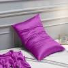 2 Pack Satin Pillowcases for Hair and Skin, Luxurious and Silky Pillow Cases with Envelope Closure - NTBAY - 3 of 4
