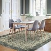 Coolmee Soft Contemporary Abstract Throw Rug Stain Resistant Washable Farmhouse Floor Cover for Living Room Playroom Nursery - 3 of 4