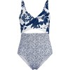 Lands' End Women's Wrap Monokini High Leg One Piece Swimsuit - 3 of 4