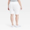 Women's High-Waist Cotton Blend Seamless 7" Inseam Bike Shorts - A New Day™ - 2 of 2