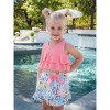 RuffleButts Girls Swim Bow Skirt Cover-Up - 3 of 4