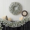 Christmas Flocked Winter Fir Wreath - 3 of 4