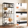 Yukimo 4-Tier Industrial Metal Bookshelf, 71" Freestanding Geometric Display Bookcase with Open Shelves, Steel Storage Rack for Living Room & Office - 4 of 4