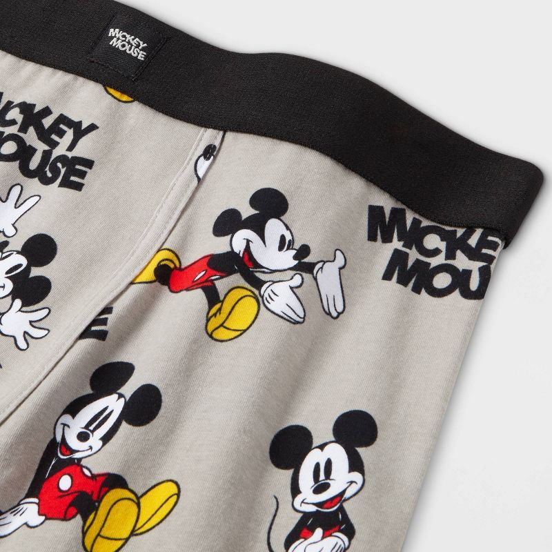 Men's Holiday Disney Mickey Boxer Briefs & Socks Set - Black/Silver, 2 of 2