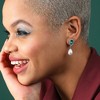 SOHI Women's Green  Embellished Teardrop Earrings - 3 of 3