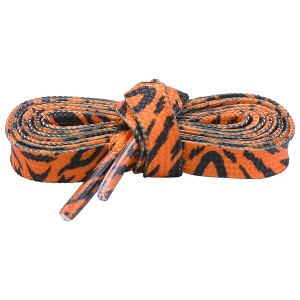 Elerevyo Printed Shoelaces Animal Pattern Flat Shoe Laces for Sneakers Shoestring 2 Pairs - 1 of 4