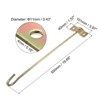Unique Bargains Carbon Steel Easy to Install Ceiling Hooks and Hangers Gold - 2 of 3