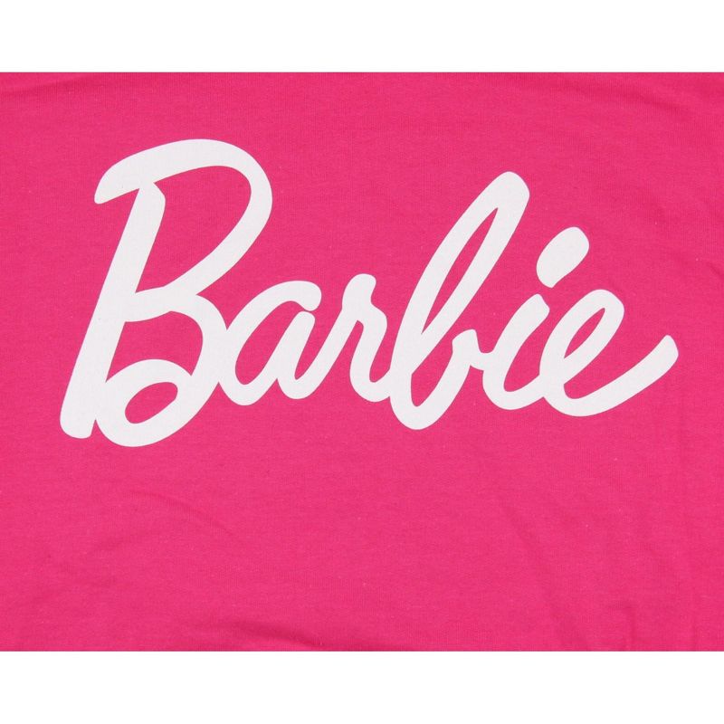 Barbie Women's Iconic Fashion Doll Logo Graphic Print Pullover Hoodie, 2 of 4