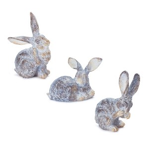 Melrose Garden Rabbit Figurine (Set of 3) - 1 of 4