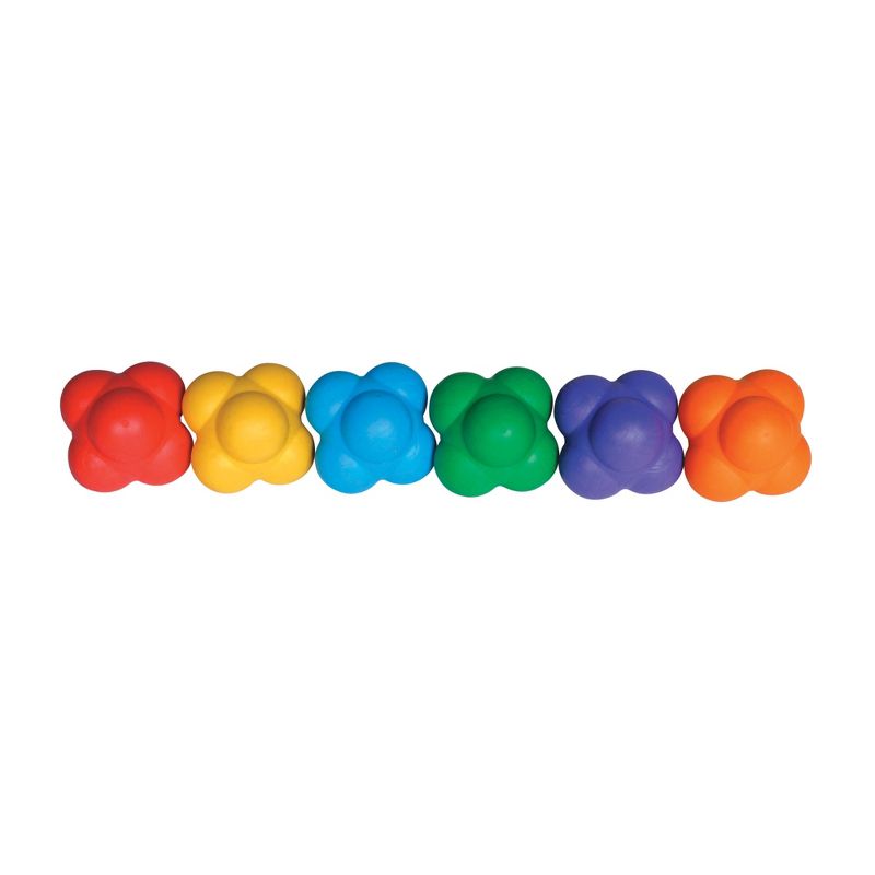 Sportime React-2-Balls with Erratic Bounce, Assorted Colors, Set of 6, 1 of 2