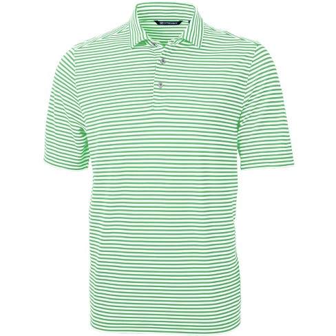 Green striped 2024 polo shirt