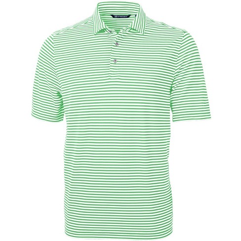 Cutter Buck Virtue Eco Pique Stripe Recycled Mens Polo - Kelly Green - Xl :  Target