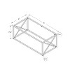 Monarch Specialties Coffee Table Accent Cocktail Rectangular Living Room 44"L Clear Tempered Glass Chrome Metal Contemporary Modern - 4 of 4