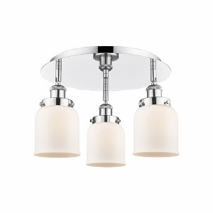 Bell - 3 Light Flush Mount In Art Deco Style-9.25 Inches Tall and 16.75 Inches Wide - 1 of 1