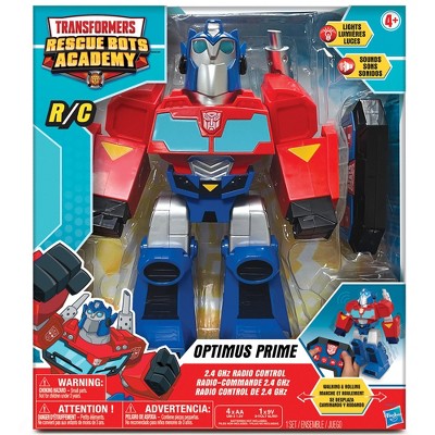 Transformers Rescue Bots Academy: Optimus Prime RC Robot 12" Walking Transformer
