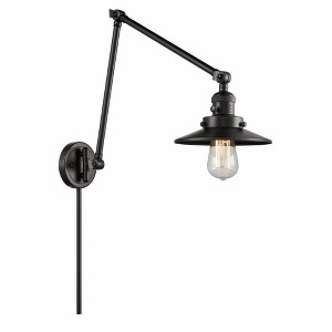 Railroad - 1 Light Double Extension Swing Arm Wall Sconce In Traditional Style-30 Inches Tall and 8 Inches Wide - 1 of 1