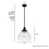 Hunter Fans 13" Cypress Grove Pendant Ceiling Light Natural Iron Finish - 2 of 4