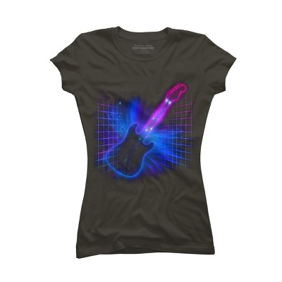 Junior's Design By Humans Retro Rock By NeonDreamDesigns T-Shirt