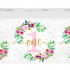 Blue Panda 3 Pack Floral Plastic Tablecloth, Baby Girls First Birthday Decorations, 54x108 in - 4 of 4